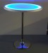 Light Blue Color 30 Inch Round Glow Highboy Table